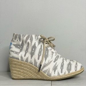 TOMS Ikat Desert Wedge Bootie